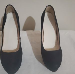 Black Suede platforms